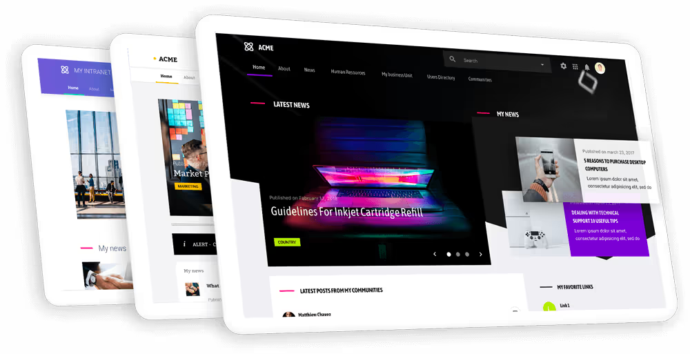 Custom Theme - LumApps Intranet